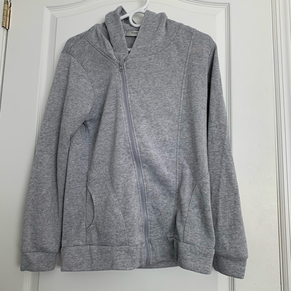 Mens Ge Shan Pin Yue Sport Vogue Grey Hoodie, Size XL, Great Condition